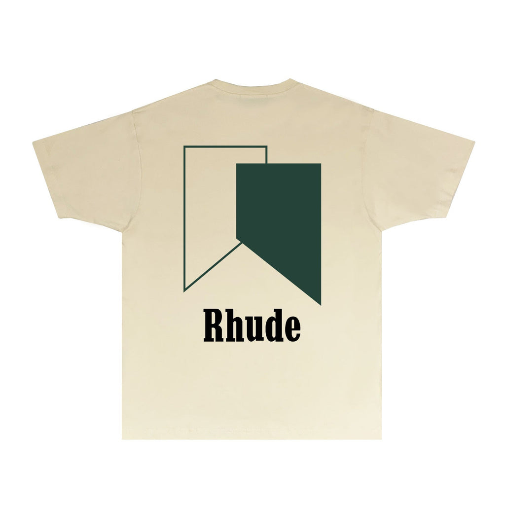 Rhude T-shirts Printed Trendy Pure Cotton
