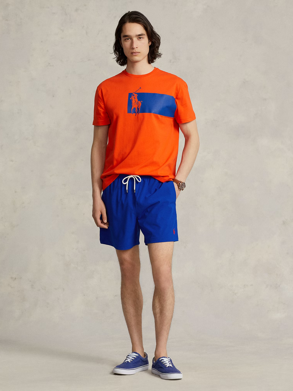 RALPH LAUREN Traveller Swimming Trunks Rugby Royal