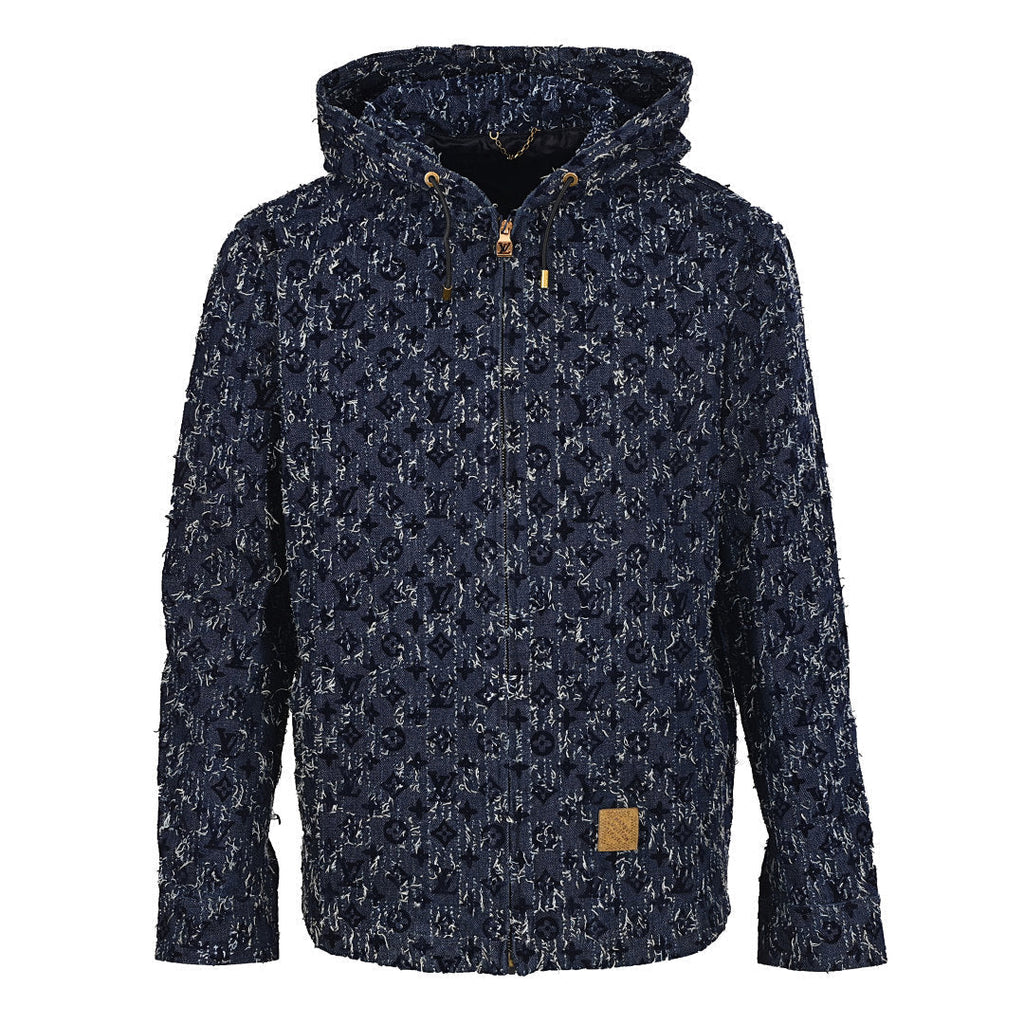 Louis Vuitton 25FW All-Over Flocked Jacquard Denim Jacket