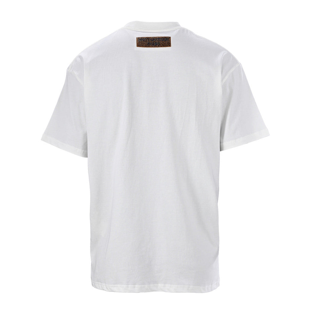 Louis Vuitton Beaded Crew-Neck Short-Sleeve T-Shirt