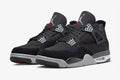 Jordan 4 Retro Black Canvas (GS) Sneakers